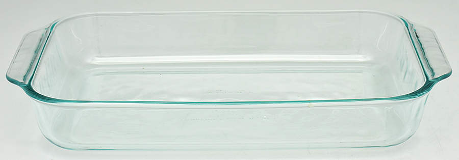 Butterfly (Aluminum, Serveware) 3 Qt Glass Rectangular Casserole by Arthur Court-1