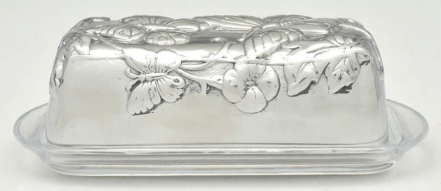 Butterfly (Aluminum, Serveware) 1/4 Pound Covered Butter by Arthur Court-1