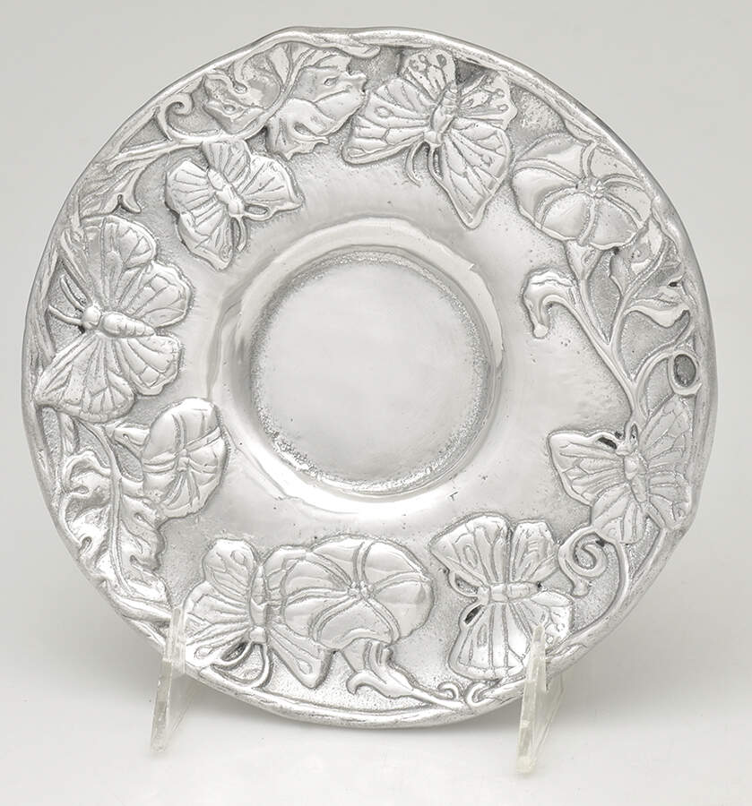 Butterfly (Aluminum, Serveware) Underplate for Condiment Bowl by Arthur Court-1