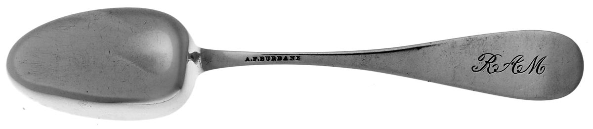 Coin Silver Flatware Teaspoon by Abijuah Felch Burbank-2