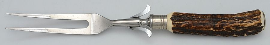 AWJ3 (Stainless) Large Stainless-Prong Roast Carving Fork by Anton Wingen, Jr-1