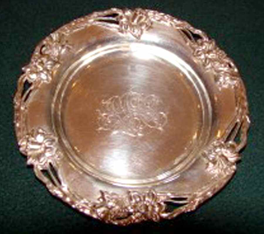 2864 (Sterling, Hollowware) Bread Plate by Alvin-1