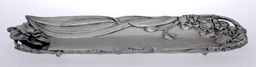Orchid (Aluminum, Hollowware) 15" Rectangular Tray by Arthur Court-1
