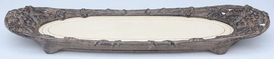 Grape Tuscan (Metal, Hollowware) 19" Oblong Buffet Tray by Arthur Court-1