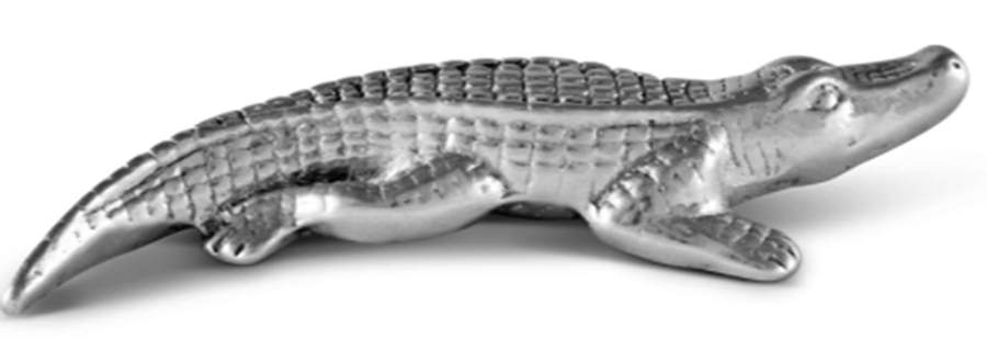 Alligator (Aluminum, Hollowware) Figurine by Arthur Court-1