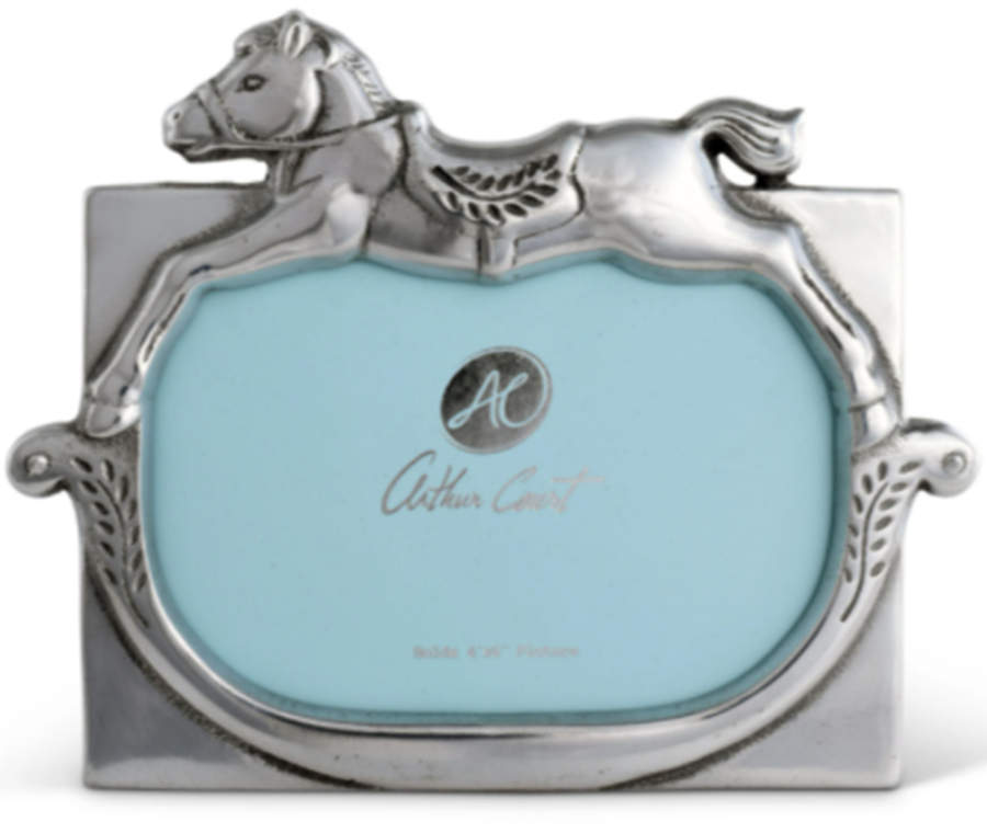 Baby (Aluminum, Hollowware) Frame-Holds 4" X 6" by Arthur Court-1