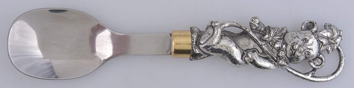 Baby (Aluminum, Hollowware) Spoon-Baby/Straight Handle by Arthur Court-1