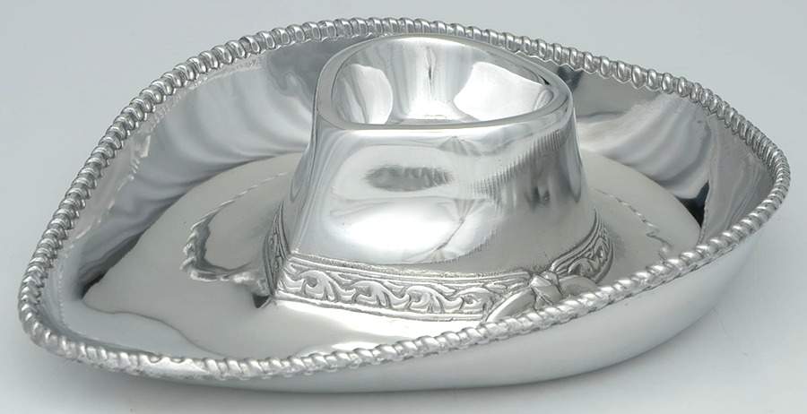 Western (Aluminum, Hollowware) 1 Piece Chip & Dip by Arthur Court-1