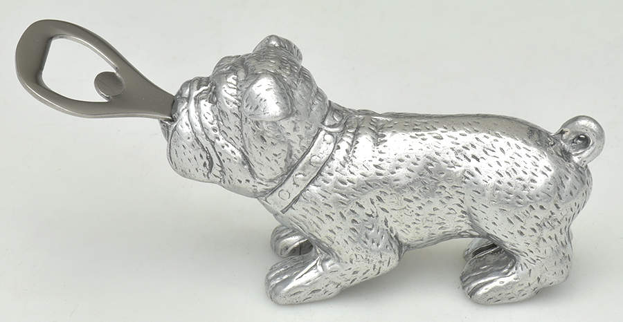 Pet (Metal, Hollowware) Bottle Opener with Stainless Bowl by Arthur Court-1