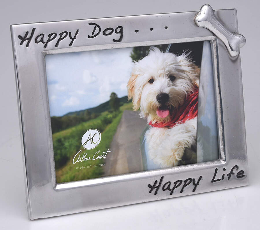 Pet (Metal, Hollowware) Frame-Holds 5" X 7" by Arthur Court-1