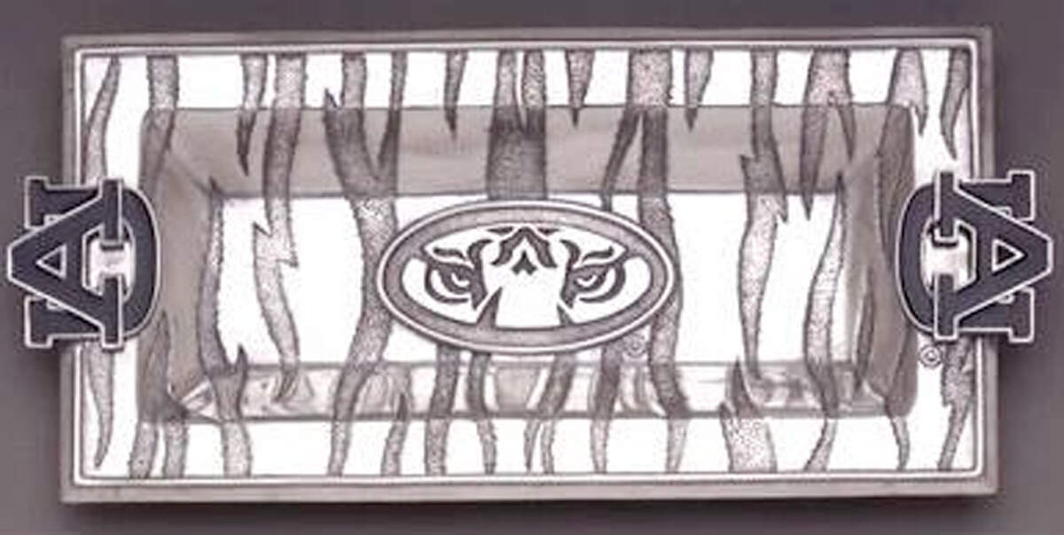 Auburn University (Aluminum, Hollowware) 12" Rectangular Tray by Arthur Court-1