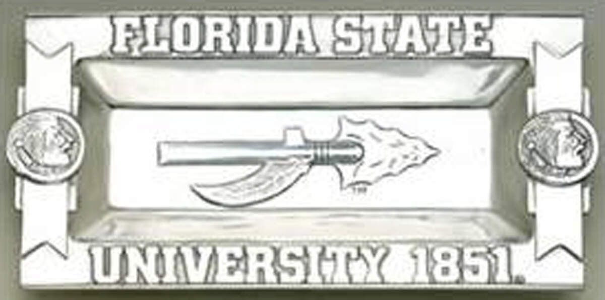 Florida State University (Aluminium, Hollowware 12" Rectangular Tray by Arthur Court-1
