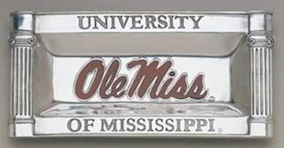 University of Mississippi (Alum, Hlwr) 12" Rectangular Tray by Arthur Court-1