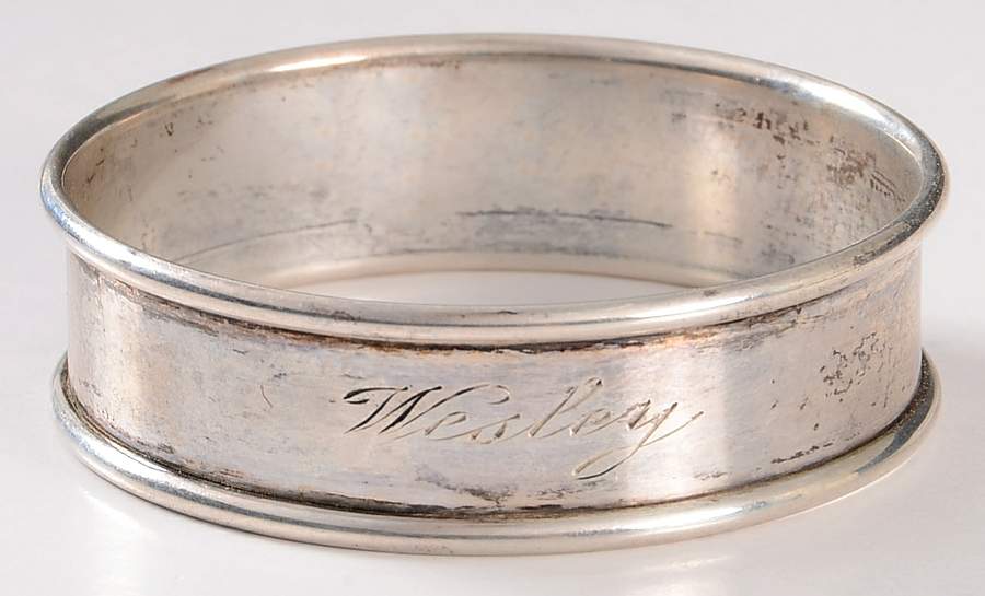 N60 (Sterling, Hollowware) Napkin Ring by Alvin-1