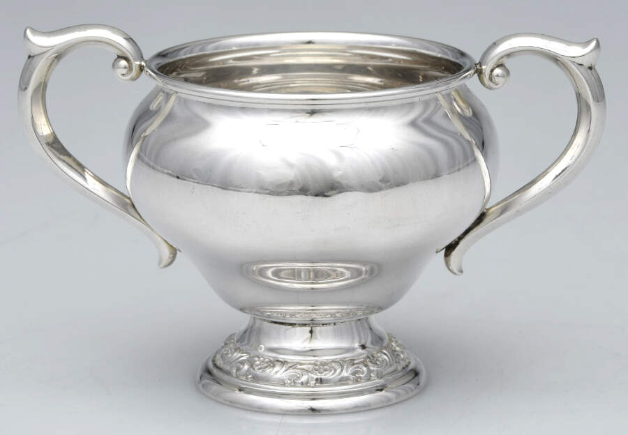 S211 (Sterling, Hollowware) Mini Open Sugar Bowl by Alvin-1