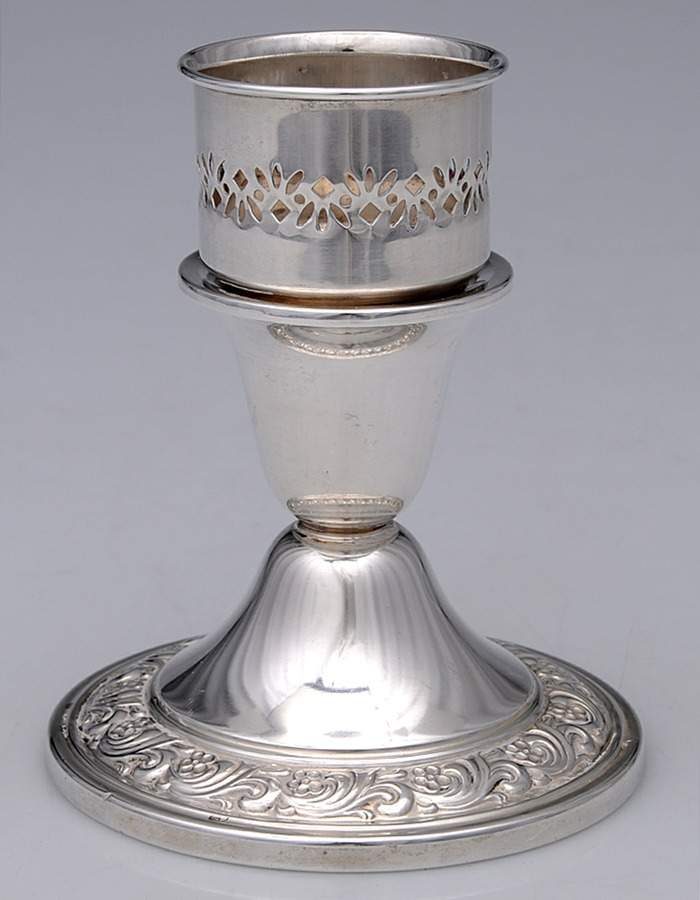 S211 (Sterling, Hollowware) Weighted Hurricane Lamp Base by Alvin-1