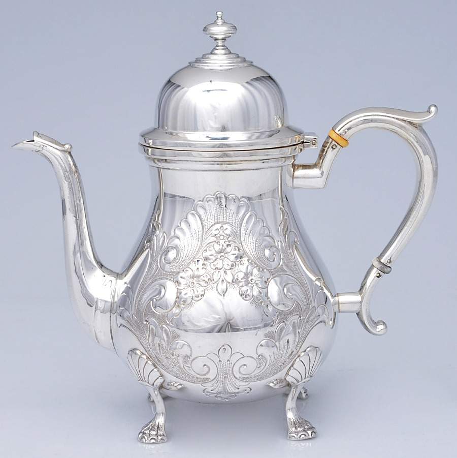 824 (Sterling, Hollowware) Teapot by Amston-1