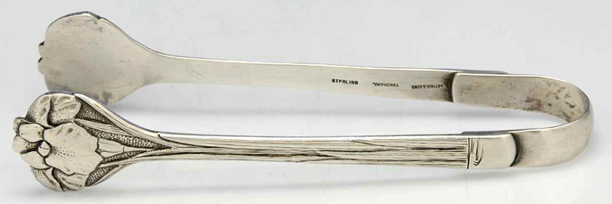 A3B1 (Sterling, Hollowware) Sugar Tongs by Arthur & Bond-1