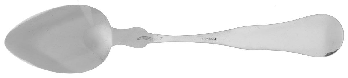 Coin Silver Flatware Tablespoon (Serving Spoon) by Amos Sanborn-2