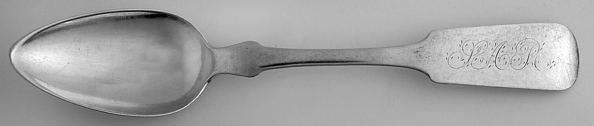 Coin Silver Flatware Teaspoon by A. Hanford-1