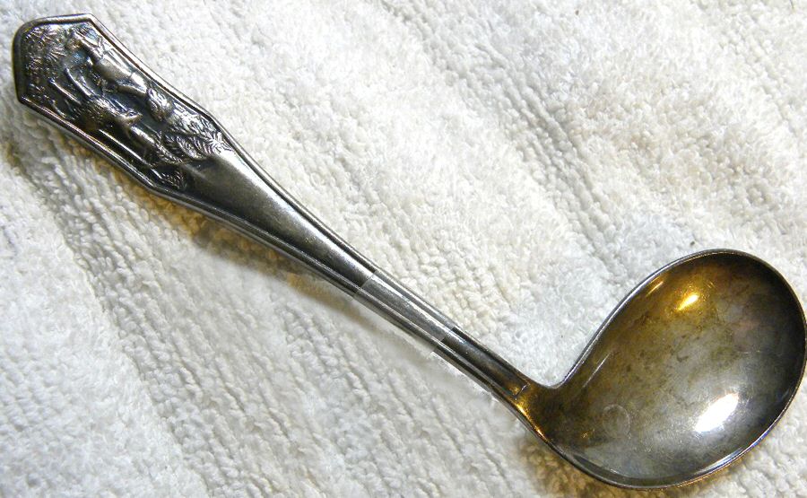 Childrens Stories (Silverplate) Right Handled Child Spoon by Arthur Krupp-1