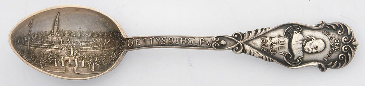 States & Cities Souvenir Spoons(Sterling) Pennsylvania Demitasse Spoon by Alvin-1