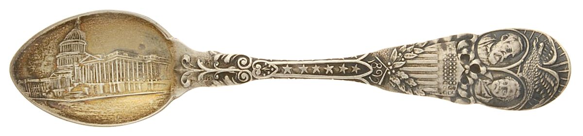 States & Cities Souvenir Spoons(Sterling) Washington Dc Demitasse Spoon by Alvin-1