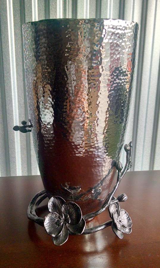 Black Orchid (Giftware) 10" Vase by Michael Aram-1