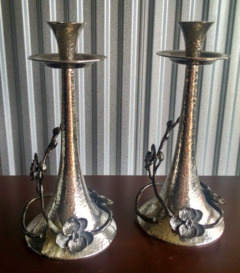 Black Orchid (Giftware) 11" Candlestick by Michael Aram-1