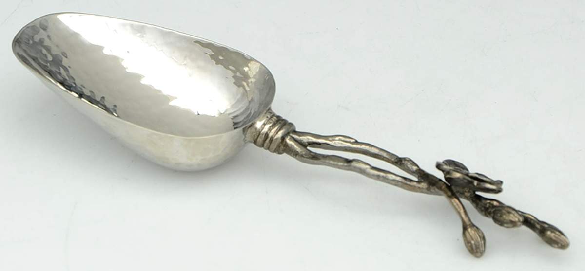 Black Orchid (Giftware) Ice Scoop with Stainless Bowl by Michael Aram-1