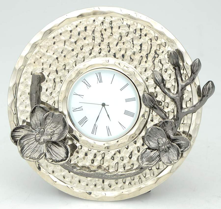 Black Orchid (Giftware) Clock by Michael Aram-1