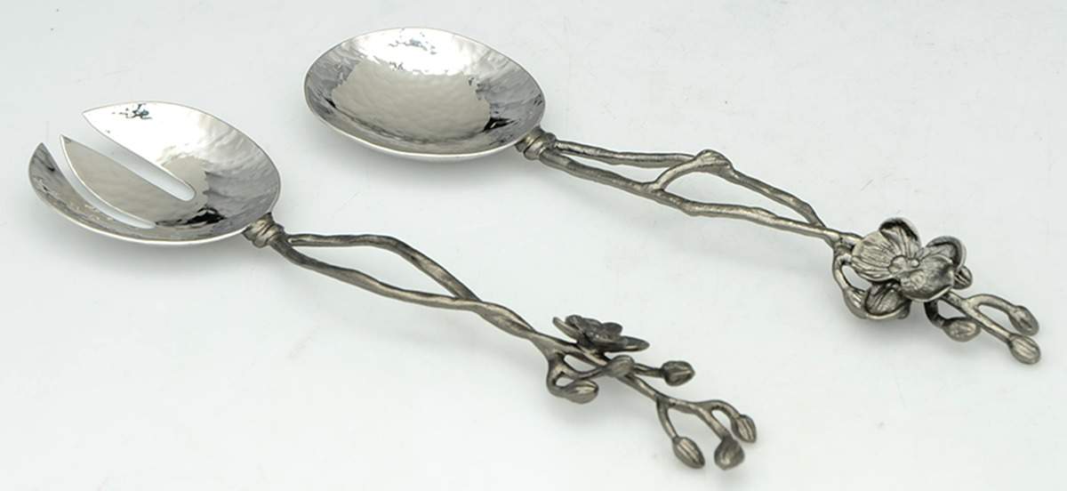 Black Orchid (Giftware) 2pc. Stainless Bowl Serving Set by Michael Aram-1