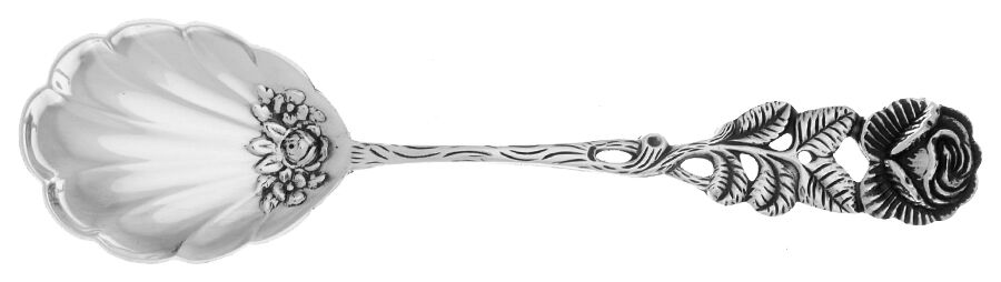 800-1 (Sterling) Small Sugar Shell Spoon by Antiko 800-1