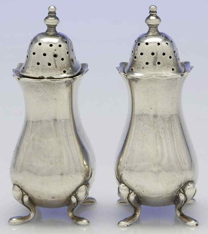 ADB2 (Sterling, Hollowware) Salt and Pepper Set by Adie Brothers, Ltd.-1