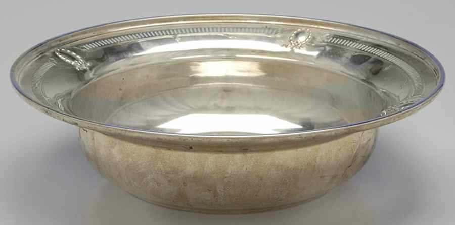 186 (Sterling, Hollowware) 10" Round Bowl by A.M. Soffel Co-1