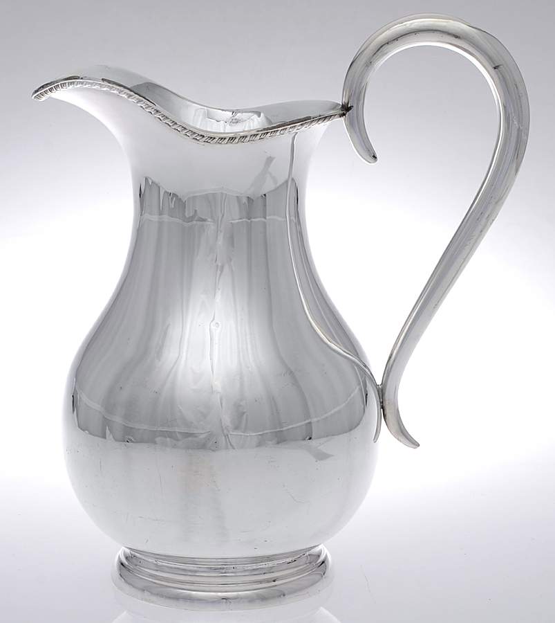 Silverplate Hollowware Silverplate Water Pitcher by Alexander Clark Co-1