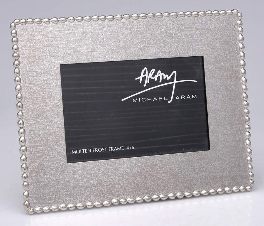 Molten (Stainless, Hollowware) Frame-Holds 4" X 6" by Michael Aram-1