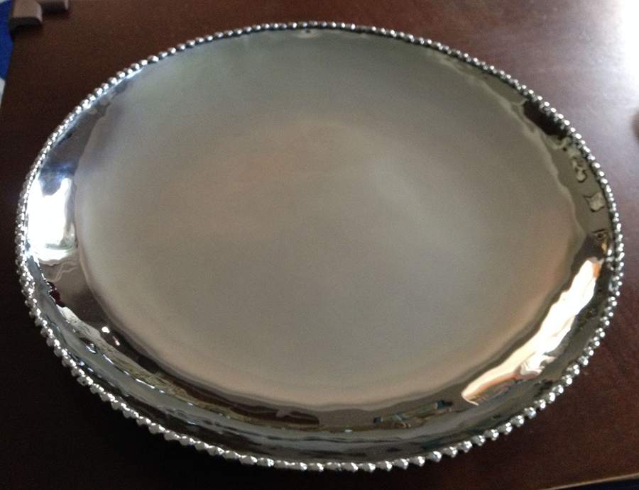 Molten (Stainless, Hollowware) 15" Round Platter by Michael Aram-1