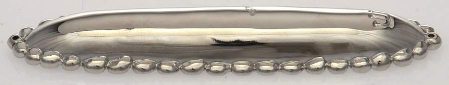 Molten (Stainless, Hollowware) Mezuzah without Scroll, Solid Piece by Michael Aram-1