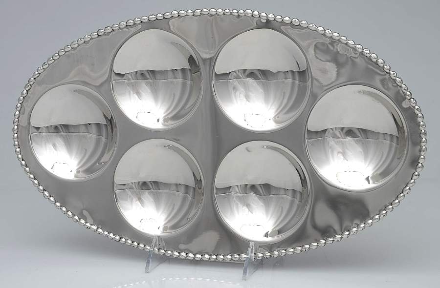 Molten (Stainless, Hollowware) 6 Section Seder Plate by Michael Aram-1