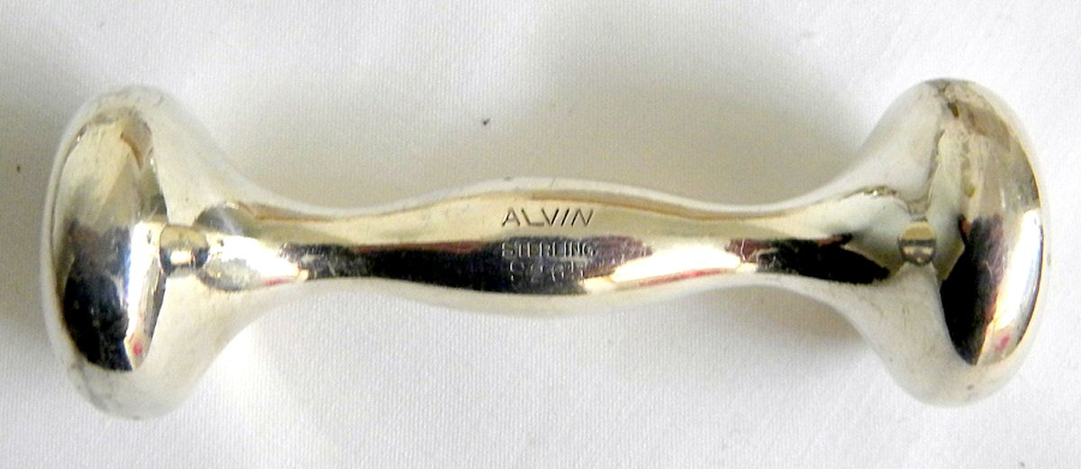 9265 (Sterling) Baby Rattle by Alvin-1