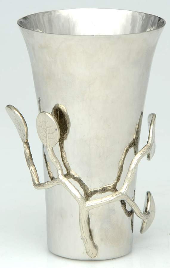 Botanical Leaf (Nickelplate, Hollowware) 4" Vase by Michael Aram-1