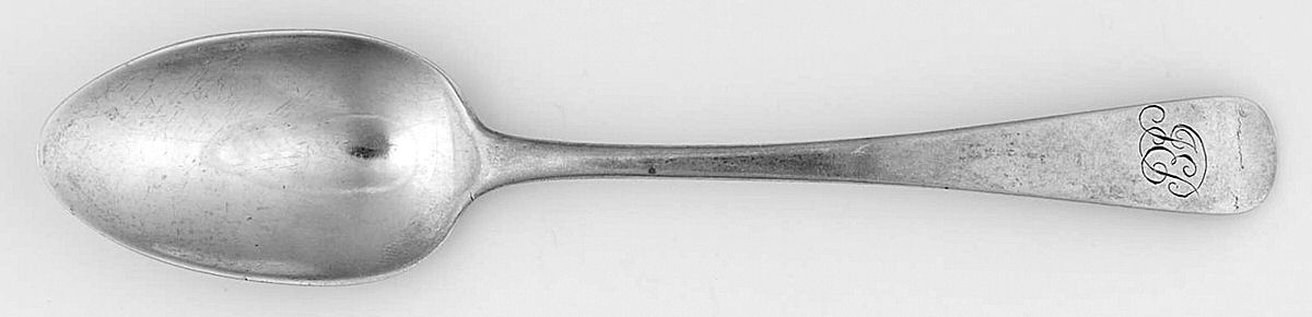 AGB1 (Sterling) Monogram Five O'Clock Teaspoon by Alice & George Burrows-1