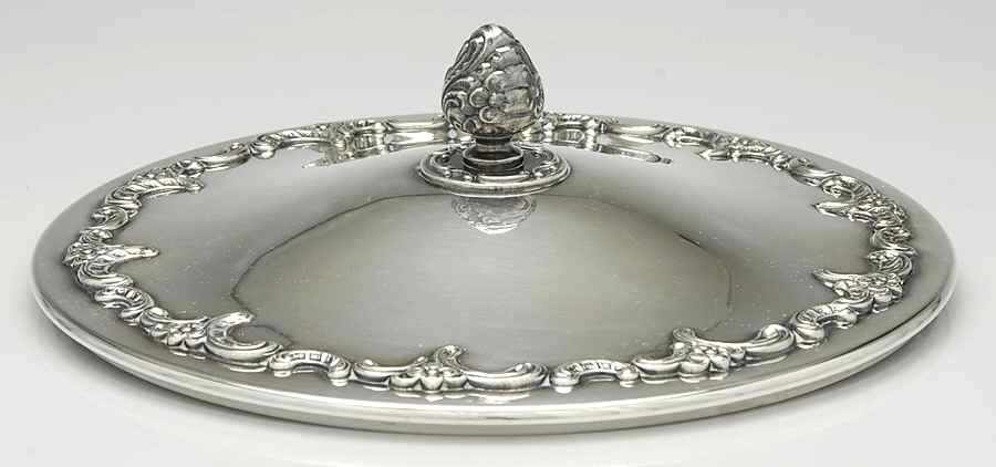 AHD1 (Silverplate, Hollowware) Lid for Chafing Dish by ALT-Heidelberg Silver-1