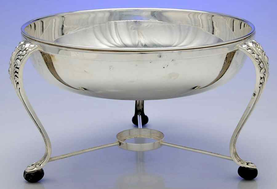AHD1 (Silverplate, Hollowware) Stand for Chafing Dish by ALT-Heidelberg Silver-1