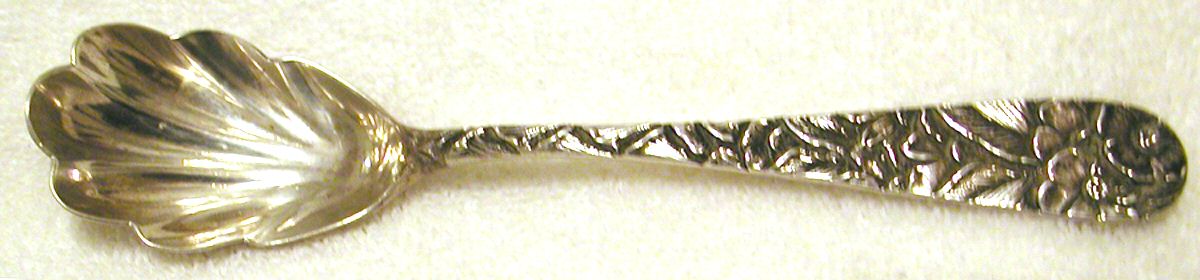 AJ1 (Sterling) Sugar Shell Spoon by A Jacobi & Co.-1