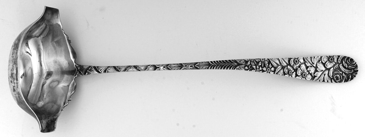 AJ1 (Sterling) Punch Ladle Solid Piece by A Jacobi & Co.-1