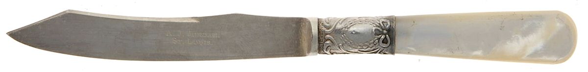 Pearl Handle 1 (Sterling) Pearl Handle Individual Fruit Knife by A. J. Jordan-1