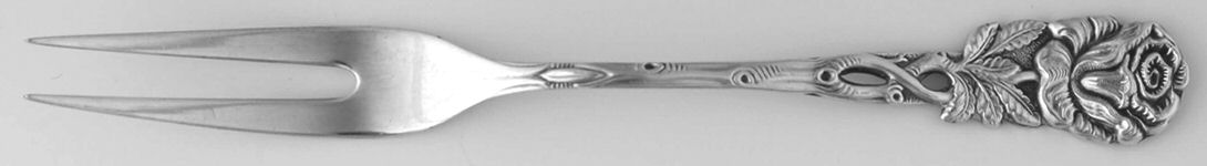 100-1 (Silverplate) Small 2-Tine Cold Meat Serving Fork by Antiko 800-1