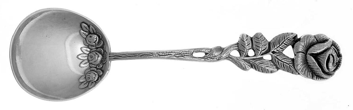100-1 (Silverplate) Large Chocolate Spoon by Antiko 800-1